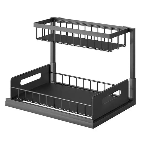 Under Sink Organizer, 2-Tier Sliding